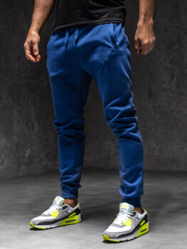 Pantaloni de trening joggers albastru-cobalt Bolf XW01-C