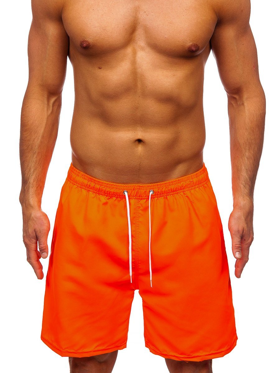 Pantaloni scurți de baie portocaliu Bolf ST003