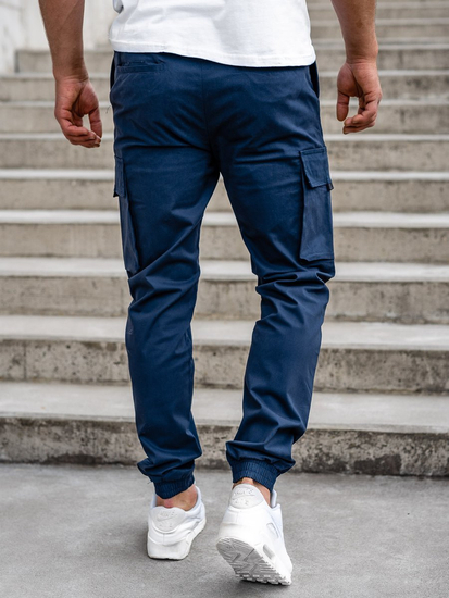 Pantaloni cargo bleumarin bărbați Bolf 701