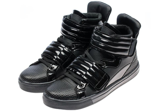 Teniși înalți pentru bărbat negri Bolf 3001