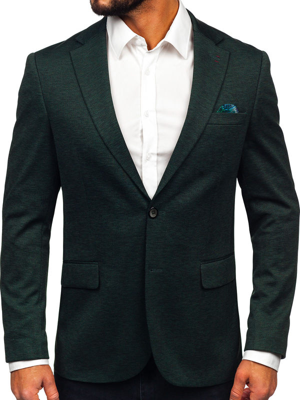 Sacou bărbătesc casual verde Bolf 24401