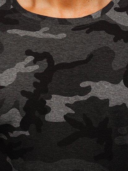 Tricou cu imprimeu grafit army Bolf S808