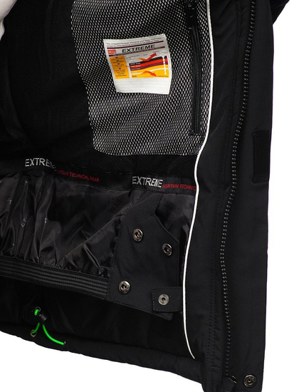 Geacă ski bărbați neagră-verde Bolf 1910