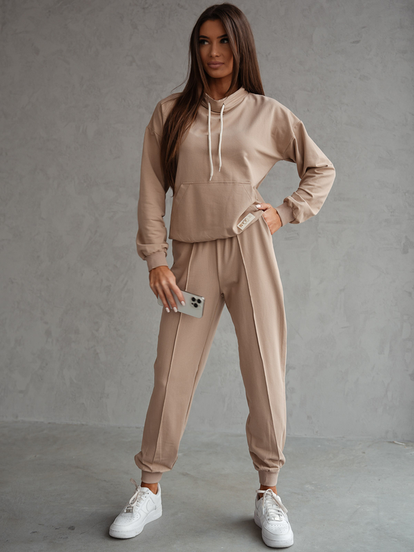 Set trening din două piese pentru femei bej Bolf 82162