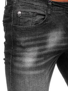 Blugi negri regular fit Bolf MP019N