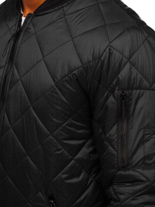 Geacă matlasata neagră Bolf MY-01A