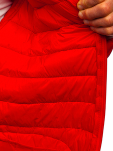 Geacă roșie matlasată Bolf 13007