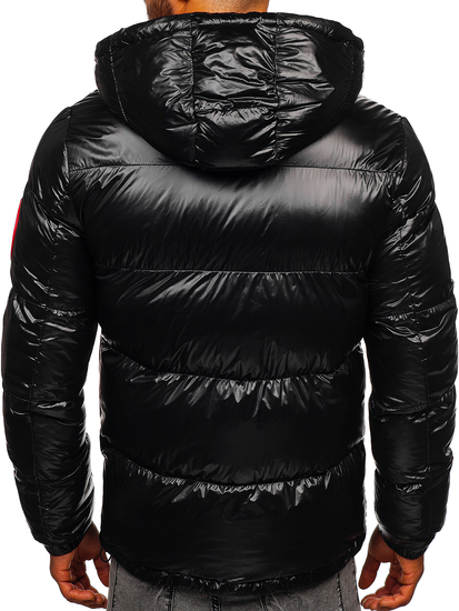 Geaca de iarna matlasata neagra pentru barbati Bolf 99311