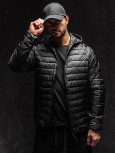 Geacă neagră matlasată Bolf 58M13021A1