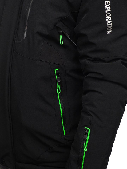 Geacă ski bărbați neagră-verde Bolf 1910