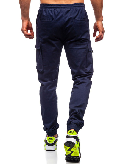 Pantaloni cargo bleumarin bărbați Bolf 701