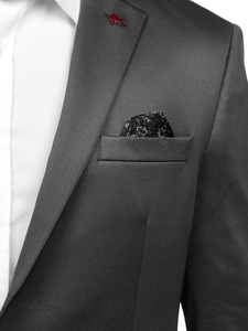 Jachetă elegantă gri pentru bărbați Bolf 022