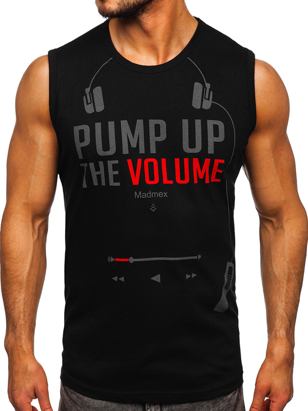 Maiou negru cu imprimeu Bolf 14815