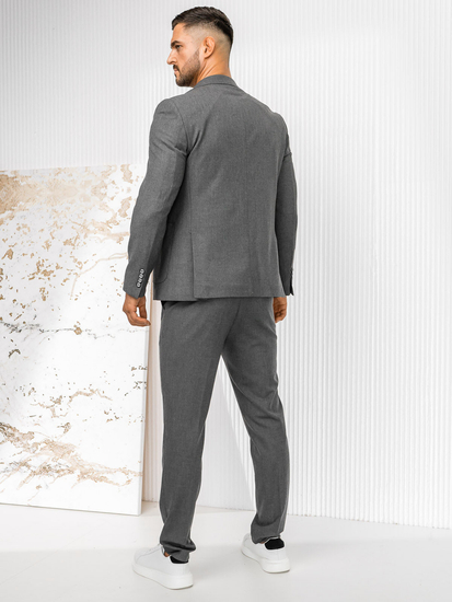 Costum casual gri pentru bărbați Bolf 09