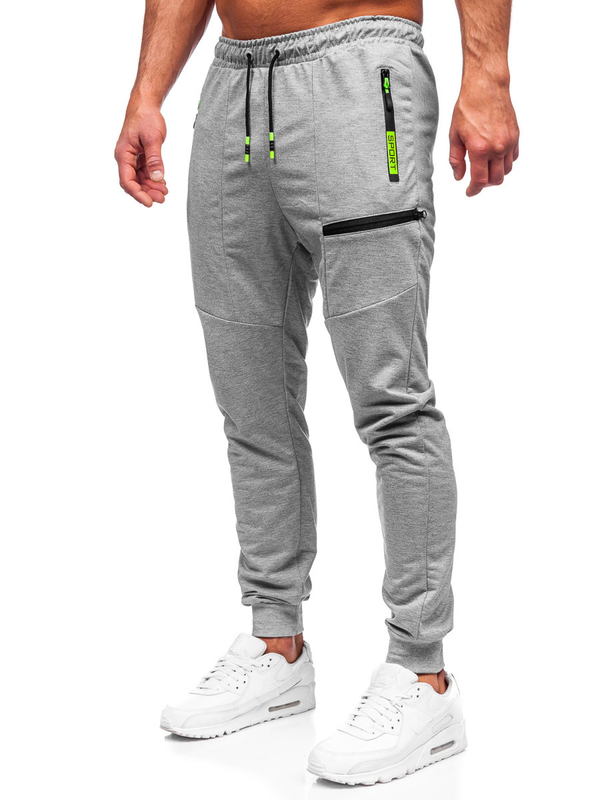Pantaloni joggers gri Bolf K10353