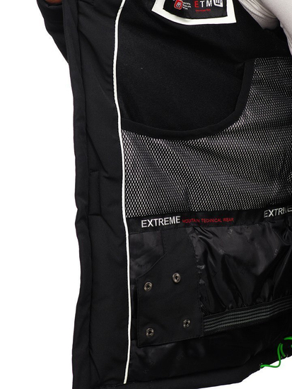 Geacă ski bărbați neagră-verde Bolf 1910