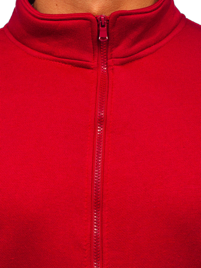 Bluză bordo cu fermoar Bolf B2002