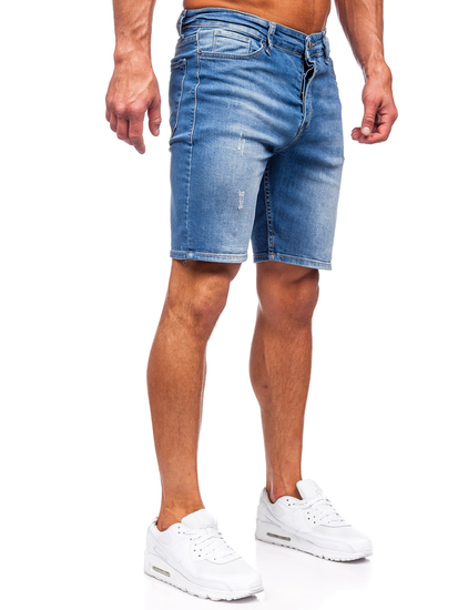Pantaloni scurți din denim bleumarin Bolf 0466