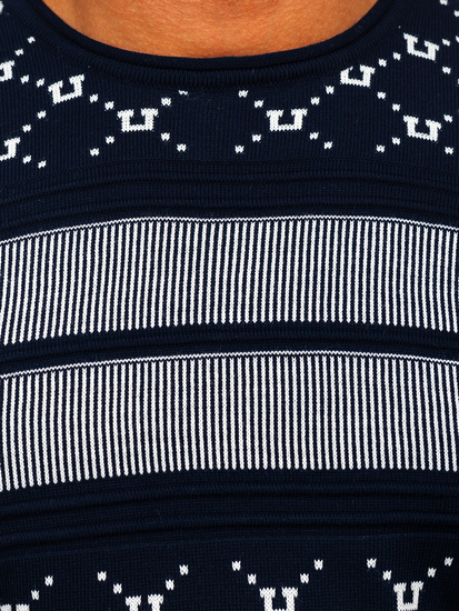 Pulover bleumarin Bolf 1059