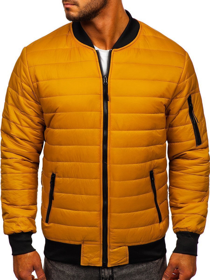 Geacă matlasată bomber camel Bolf MY-02