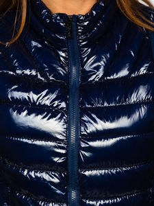 Vestă bleumarin matlasată dame Bolf R0107A