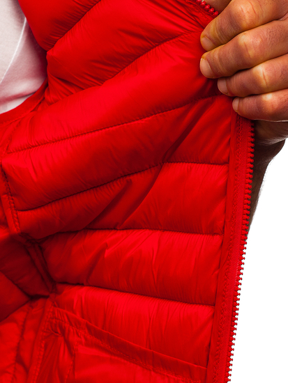 Vestă matlasată roșie Bolf HDL88001