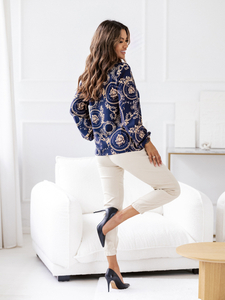 Bluză cu mânecă lungă cu model Bolf 8207A