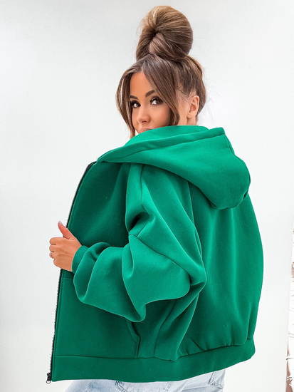 Hanorac termoizolant cu fluture pentru femei verde Bolf 821112