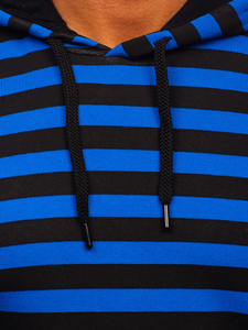 Hanorac albastru cu imprimeu Bolf 141029