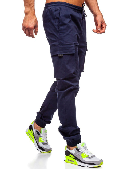 Pantaloni cargo bleumarin bărbați Bolf 701