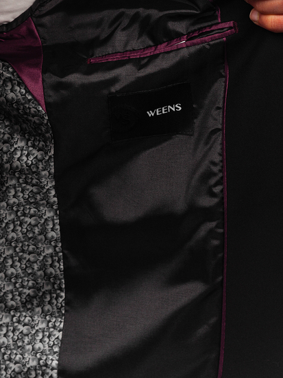 Jachetă elegantă bărbătească neagră Bolf 24400