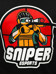 Tricou din bumbac alb cu imprimeu Bolf 143022