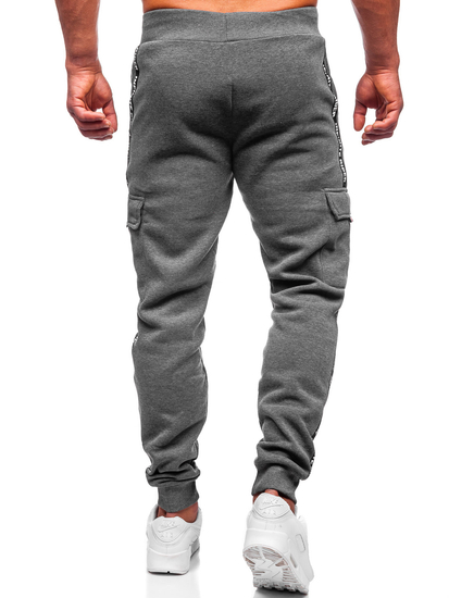 Pantaloni joggers cargo grafit Bolf JX8715