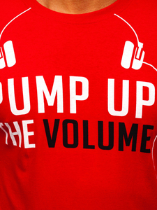 Bluză cu imprimeu rosu Bolf 12119