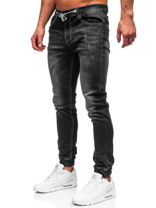 Blugi joggers negri Bolf 30051S0