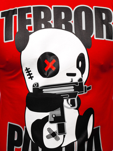 Tricou cu imprimeu roșu Bolf 2291