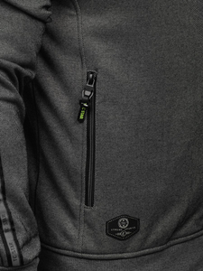 Bluză cu fermoar gri Bolf TC987