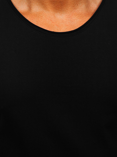 Maiou gri bărbătesc din bumbac cu imprimeu simplu Bolf 1205