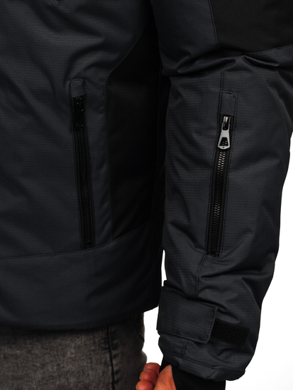 Jachetă de iarnă pentru bărbați din grafit Bolf 91M9902