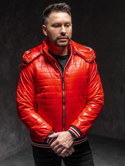 Geacă matlasată roșie Bolf 6191A1