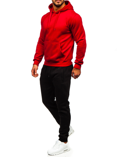 Costum de training cu glugă bordo Bolf D002