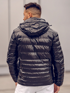 Geacă neagră matlasată sport Bolf 2147A