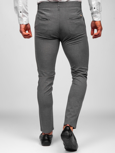 Pantaloni chinos grafit Bolf 0016