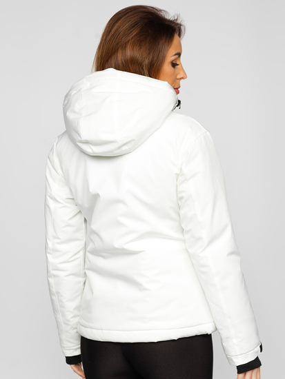 Geacă de iarnă albă sport dame Bolf HH012