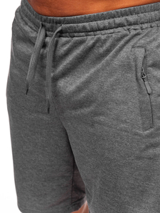 Pantaloni scurți de trening pentru bărbați din grafit Bolf 8K1551