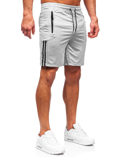 Pantaloni scurți de training gri Bolf 68020