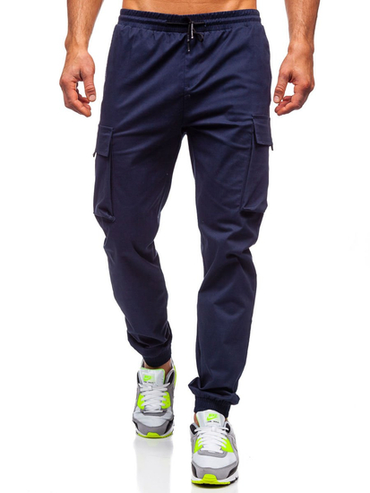 Pantaloni cargo bleumarin bărbați Bolf 701