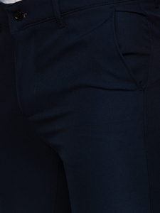 Pantaloni formali albastru cerneală pentru bărbați Bolf 0031