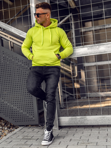 Hanorac tip cangur verde-deschis Bolf 2009A