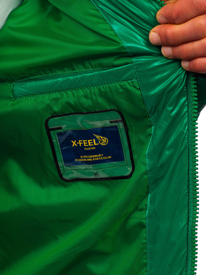 Geacă de iarnă verde Bolf 9981